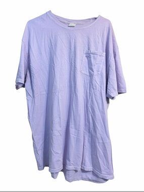 NOAH Core Logo Patch Pocket Tee XXL Lavender Purple Made USA Streetwear